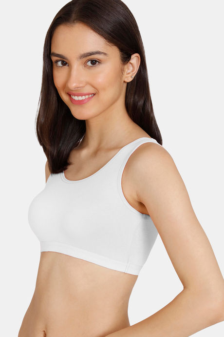Zivame Girls Double Layered Non Wired Full Coverage Slip-on Beginner Bra (Pack of 2) - Multicolor — image 7